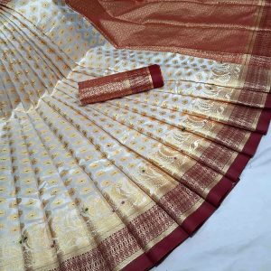 Shornojori Katan Sari(স্বর্নজড়ি কাতান শাড়ি)
