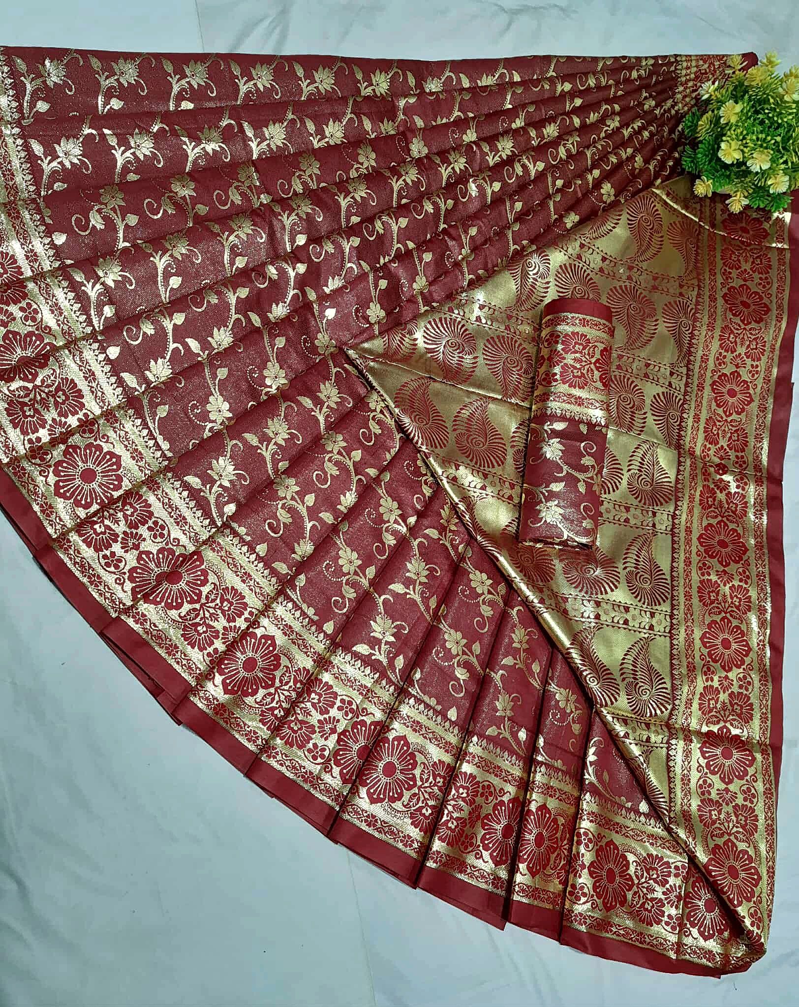 Rajlokkhi katan Saree ( রাজলক্ষ্মী কাতান শাড়ি) - Image 2