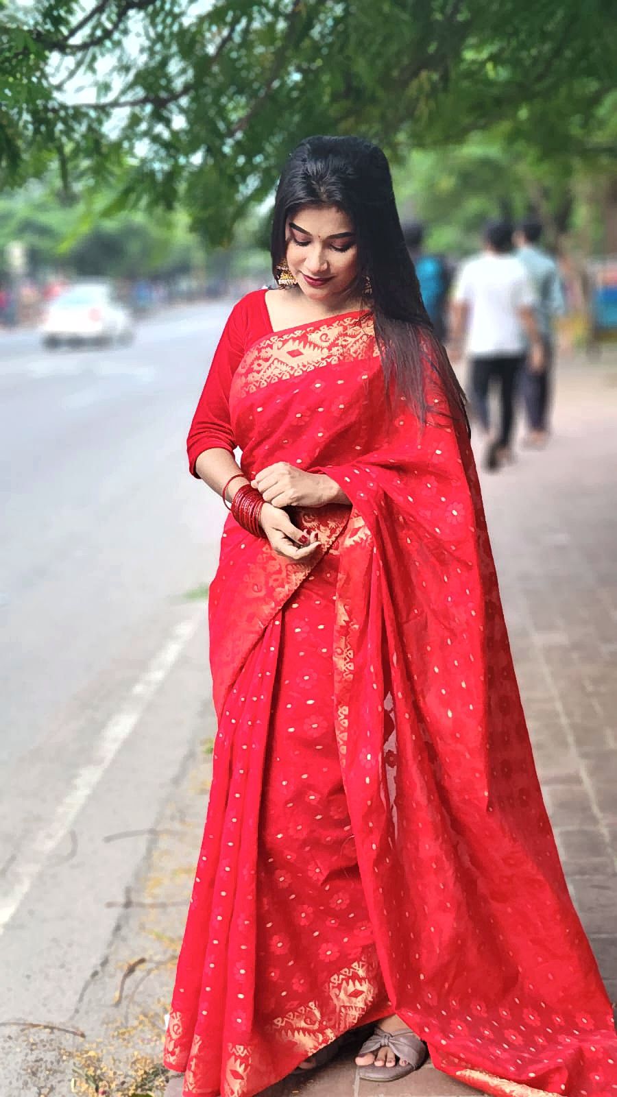 Jori Pair Jamdani Saree(জড়ি পাইর জামদানী শাড়ি) - Image 2