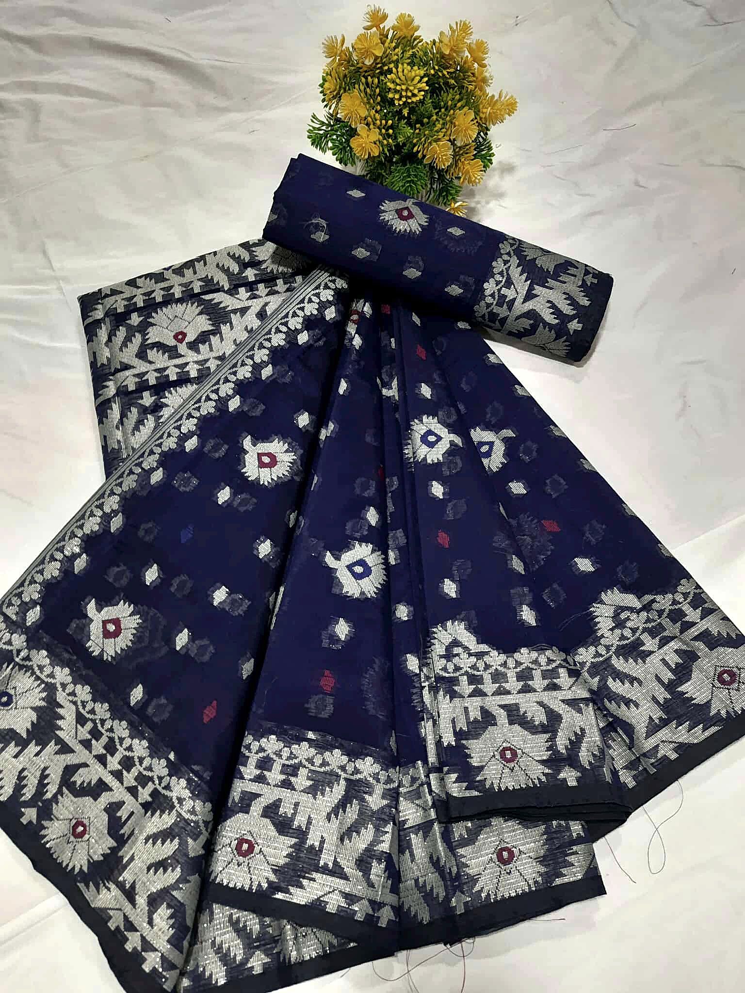 Fulkoli Jamdani Saree ( ফুলকলি জামদানী শাড়ি) - Image 4