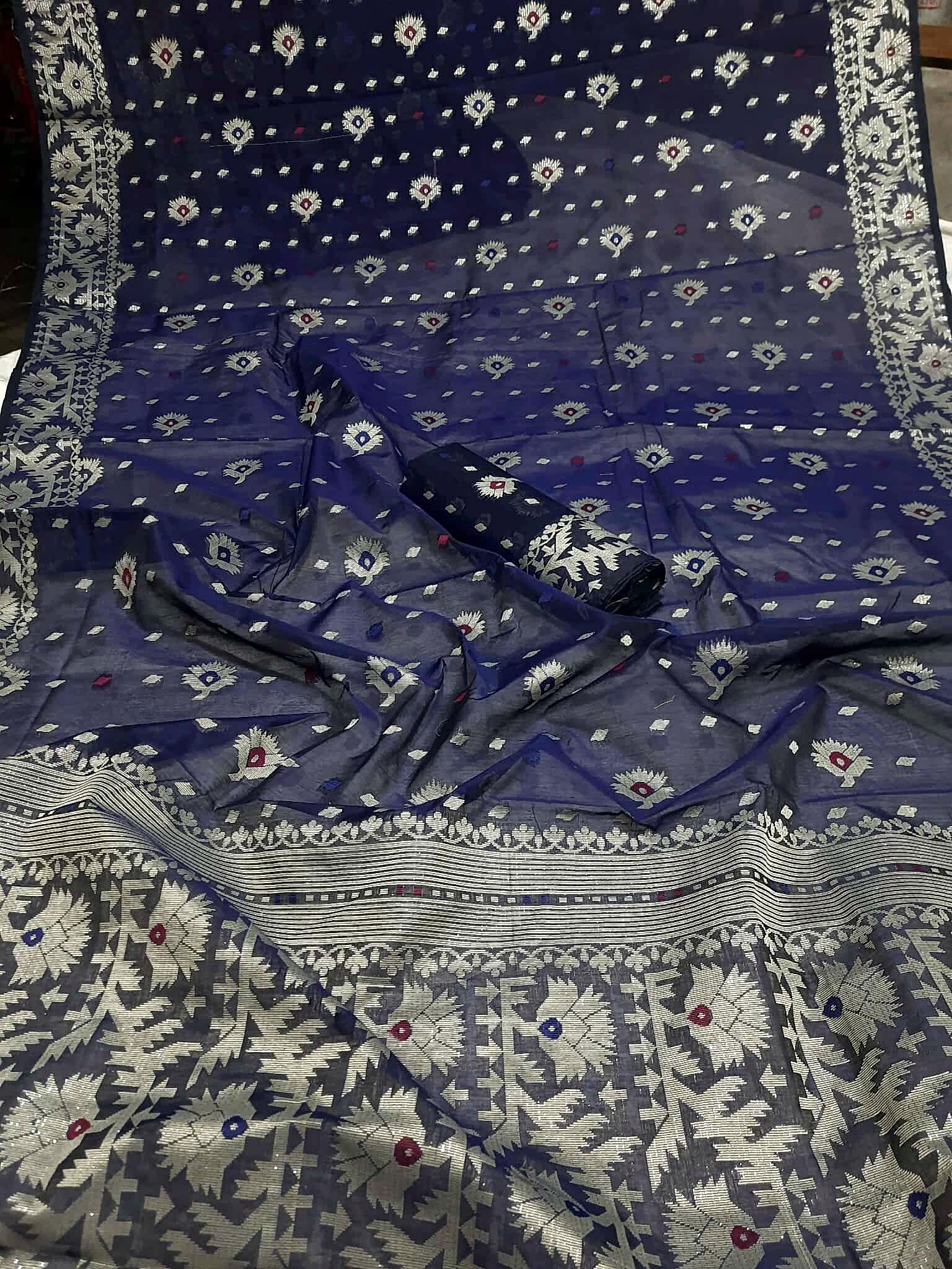 Fulkoli Jamdani Saree ( ফুলকলি জামদানী শাড়ি) - Image 6