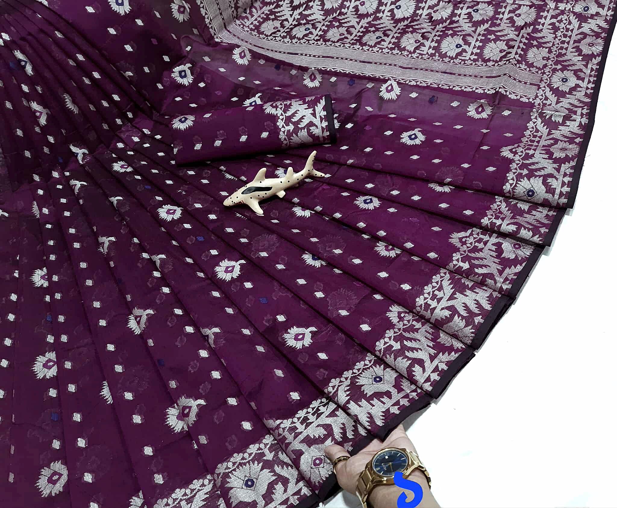 Fulkoli Jamdani Saree ( ফুলকলি জামদানী শাড়ি) - Image 3