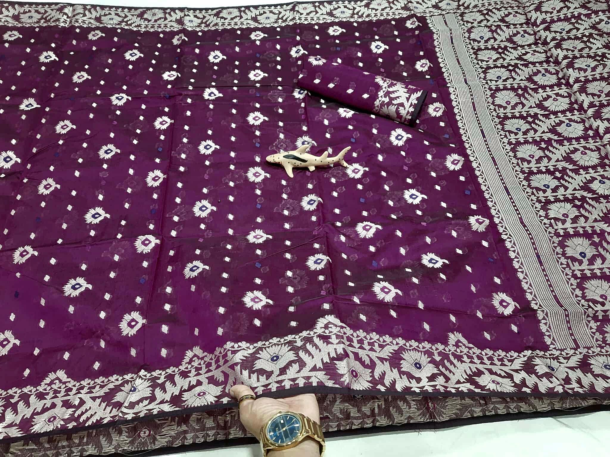 Fulkoli Jamdani Saree ( ফুলকলি জামদানী শাড়ি) - Image 5