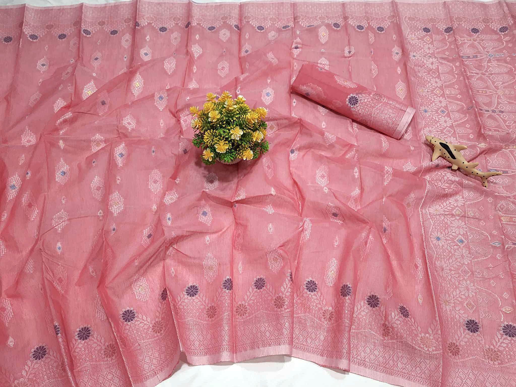 Kajolrekha Jamdani Saree (কাজলরেখা জামদানী শাড়ি) - Image 4
