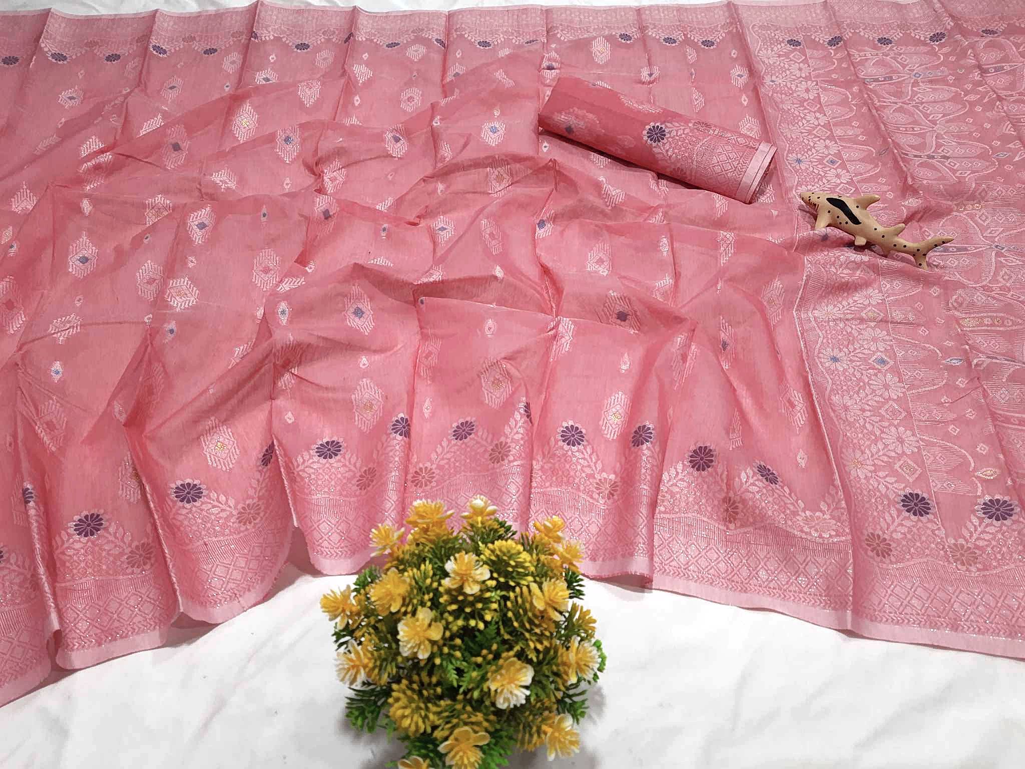 Kajolrekha Jamdani Saree (কাজলরেখা জামদানী শাড়ি) - Image 3