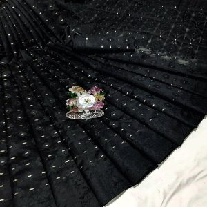 Kalo Monika Jamdani Saree (কালো মনিকা জামদানী শাড়ি)