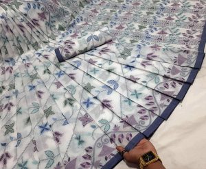 Rongguri tantuj Suti Saree( রঙঘুড়ি তন্তুজ সুতি শাড়ি)
