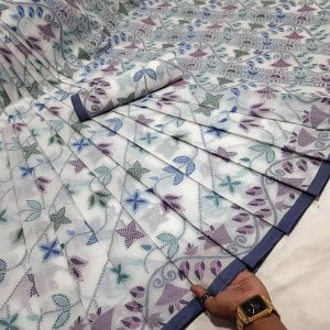 Rongguri tantuj Suti Saree( রঙঘুড়ি তন্তুজ সুতি শাড়ি)