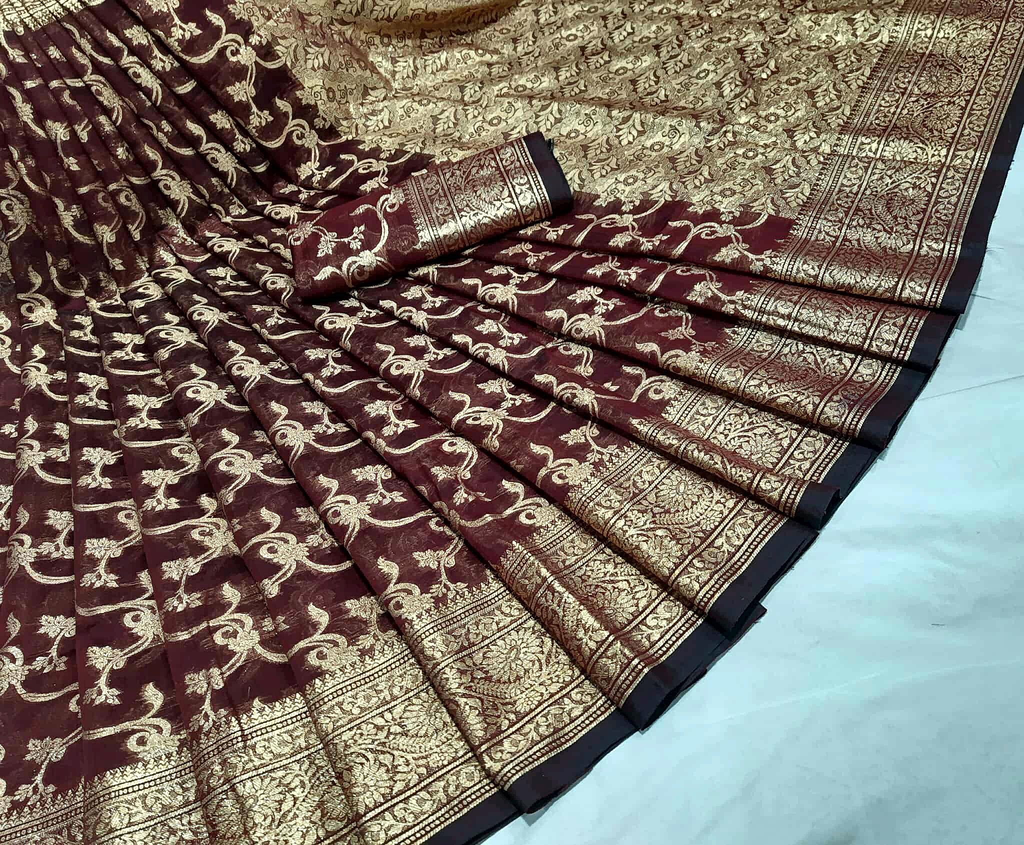 Nobabi Naksha Jamdhani Saree(নবাবী নকশা জামদানী শাড়ি)